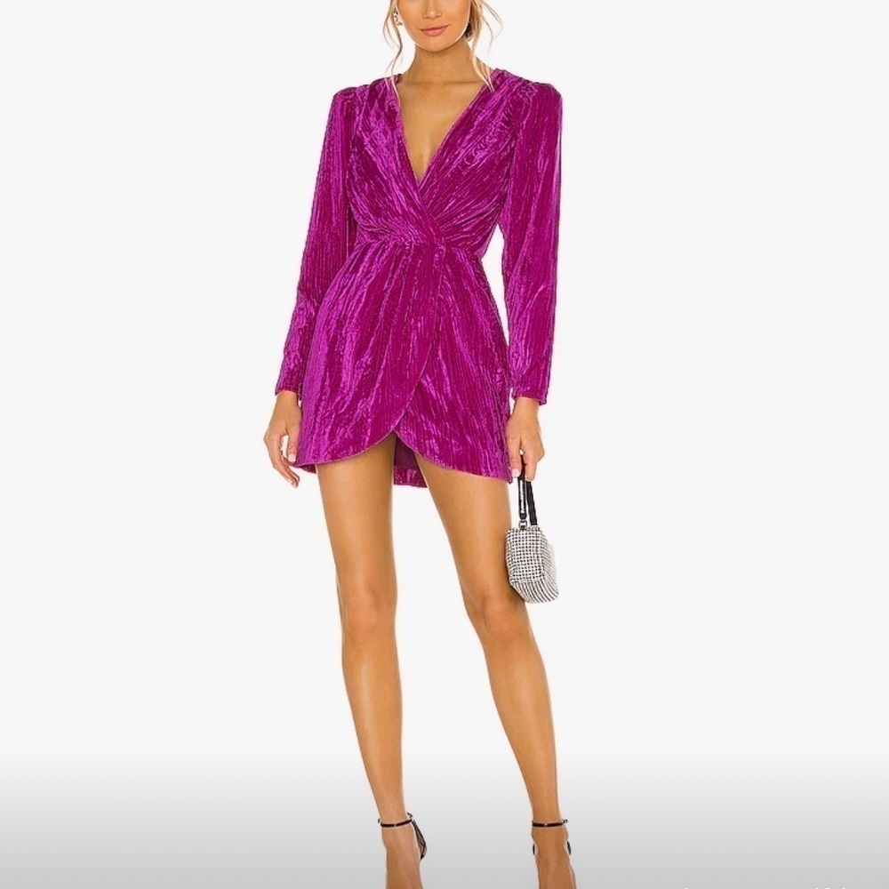 Lovers + Friends Cace Mini Dress in Magenta Pink Size S